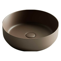 Умывальник чаша Ceramicanova Element накладная, темно-коричневый матовый 390х390х120 мм CN6022MDB