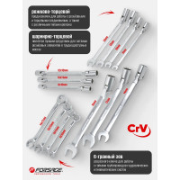 Набор комбинированных ключей Forsage 14пр.  F-5145R(49576)