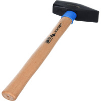 Слесарный молоток HOEGERT TECHNIK кованый, 800 г, с деревянной рукояткой HT3B008