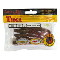 Съедобные искусственные виброхвосты LUCKY JOHN LJ Pro Series TIOGA 3.4in, цвет S14, 6шт. 140127-S14