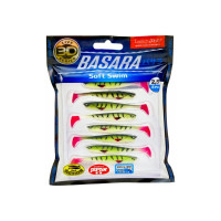 Виброхвосты LUCKY JOHN LJ 3D Series BASARA SOFT SWIM 2.5in, цвет PG10, 8шт. 140402-PG10