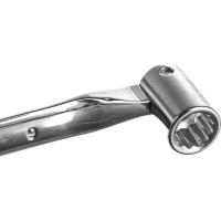 Торцевой ключ HORTZ шарнирный 8х 9 хромированный HOR 120794