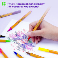 Набор капиллярных ручек BERLINGO Rapido 10 цветов, 0,4 мм, трехгранные CK_40010