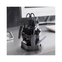 Настольный офисный органайзер OfficeSpace 13 предметов, вращающийся, черный SS154_3181/205592