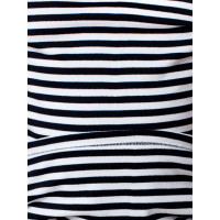 Тельняшка с длинным рукавом БЕРТА хлопок, плотная, черная полоска 700ч-52-54