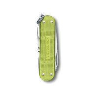 Нож-брелок Victorinox Classic SD Alox Colors Lime Twist 58 мм, 5 функций, светло-зелёный 0.6221.241G