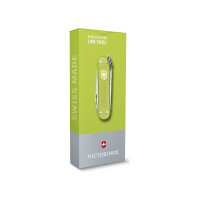 Нож-брелок Victorinox Classic SD Alox Colors Lime Twist 58 мм, 5 функций, светло-зелёный 0.6221.241G