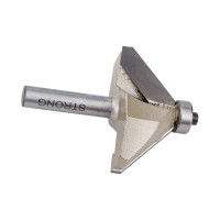 Фреза кромочная конусная 45 градусов по дереву (48х22.5 мм; хвостовик 8 мм) Strong СТФ-10240048