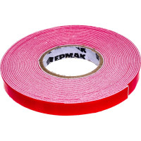 Клеящая монтажная лента ЕРМАК 2-х сторонняя, профессиональная, 10мм x 5м 472-026