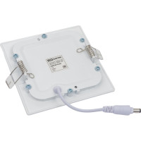 Светодиодный встраиваемый светильник TDM ELECTRIC Даунлайт квадрат СВО белый 6 Вт 4000К SQ0329-0120