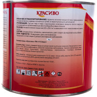 Эмаль Красиво ПФ-115 серая, банка 1,8 кг 4690417011131