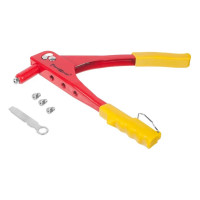 Механический заклепочник РемоКолор насадки 2,4мм, 3,2мм, 4,0мм, 4,8мм, ключ для насадок, 26-0-025