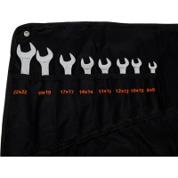 Набор комбинированных ключей HORTZ 17 штук, 8-55, хромированные HOR 996894