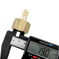 Штуцер Профитт латунный пневмо 1/2" ВР х 8 мм 9276539