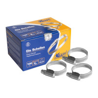 Червячный хомут KRAFT 20-32 мм, уп. 100 шт. KT 880204
