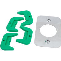 Водорозетка под гипсокартон Blue Ocean с креплением, 20х1/2, полипропиленовая, зеленая PPRF/IT90EWM(G) -20x1/2"