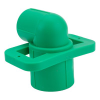 Водорозетка под гипсокартон Blue Ocean с креплением, 20х1/2, полипропиленовая, зеленая PPRF/IT90EWM(G) -20x1/2"