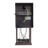 Садово-парковый светильник FERON серии «Лион», PL651 60W, E27, IP44, коричневый, 4-х гранник 11649