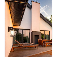 Садово-парковый светильник FERON серии «Лион», PL651 60W, E27, IP44, коричневый, 4-х гранник 11649