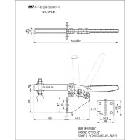 Механический зажим HS CLAMP HS-202-FL