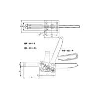 Механический зажим HS CLAMP HS-203-FL