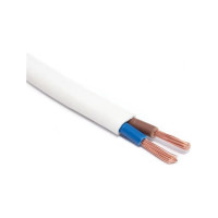 Шнур TDM ELECTRIC ШВВП 2х0,5 ГОСТ 100м, белый SQ0120-0009