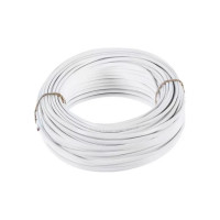 Провод ПГВВП TDM ELECTRIC 2x1,5 ГОСТ 5м, белый SQ0127-0302