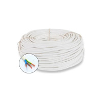 Провод TDM ELECTRIC ПВСмб 3х0,75 10м, белый Народный SQ0118-0605