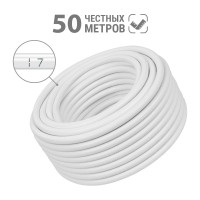 Провод TDM ELECTRIC ПВСмб 2х1,5 50м, белый Народный SQ0118-0803
