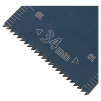 Насадка режущая пазовая прямая HCS по дереву 34х1.4 мм мелкий зуб для МФИ Denzel 782312