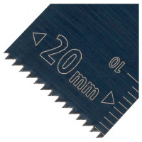 Насадка режущая пазовая прямая HCS по дереву 20х1.4 мм мелкий зуб для МФИ Denzel 782309