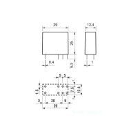 Миниатюрное реле Finder 2 перекидных контакта 8А, 230В AC, 405282300000