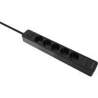 Удлинитель с USB зарядкой HARPER UCH-560 Black H00003013