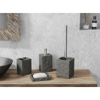 Дозатор для жидкого мыла FORA настольный STONE BLACK FOR-STN021BL