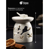Аромалампа для бани и сауны Банные штучки Птицы 7.5x7.5x9.5 см, белая 40233