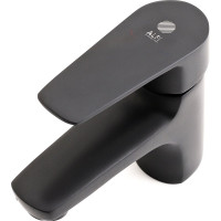 Смеситель для раковины ORANGE Loop черный M26-021b