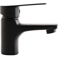 Смеситель для раковины ORANGE Loop черный M26-021b