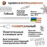 Провод ОРЕОЛ ПуГВВ 3х1,5 белый 100м 00-00002450