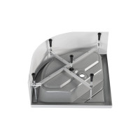 Поддон для душа Melodia della vita Round Plus 90х90х35.5х16 высокий 59440