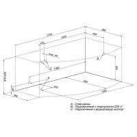 Акриловая ванна на каркасе Aquanet Palma 170x90/60 R 00205537