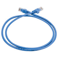 Коммутационный шнур ITK патч-корд, кат.5Е UTP, 1м, синий PC03-C5EU-1M