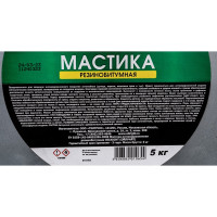 Мастика OILRIGHT резино-битумная, 5 кг, ведро 6107