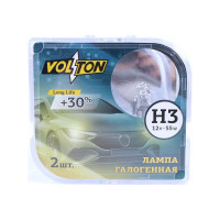 Галогенная лампа VOLTON H3 12В 55 Вт Рk22s, 2шт. VLT019