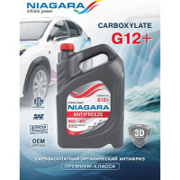 Охлаждающая жидкость NIAGARA Антифриз G12+, карбоксилатный, красный, 5 кг 001001001011