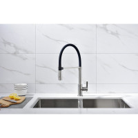 Смеситель для кухни Paulmark HALT, брашированная сталь,  Ha214021-BS