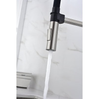 Смеситель для кухни Paulmark HALT, брашированная сталь,  Ha214021-BS