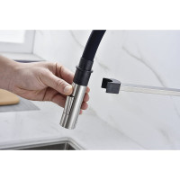 Смеситель для кухни Paulmark HALT, брашированная сталь,  Ha214021-BS