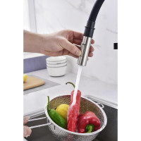 Смеситель для кухни Paulmark HALT, брашированная сталь,  Ha214021-BS