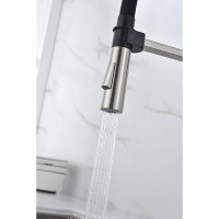 Смеситель для кухни Paulmark HALT, брашированная сталь,  Ha214021-BS