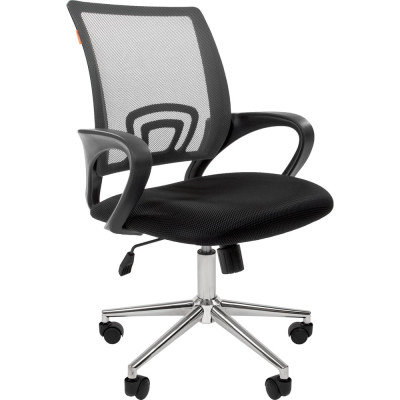 Компьютерное кресло CHAIRMAN 696 хром черно-серый 00-07077471